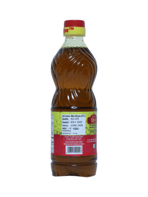 HIM DOUBLE FILTERED KACHI GHANI MUSTARD OIL PЕТ BOTTLE 500 ML - Image 3